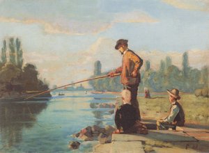 釣り人 作： Ferdinand Hodler